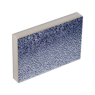 Dobbeltsidig aluminiumsfolie polyuretan (PU) forhåndsisolert luftkanalpanel/PU-sandwichpanel